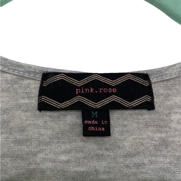 Pink Rose Women’s Sparkly Silver Gray Tank Top M - Picture 2 of 3